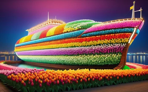 Jaynl-tm, Loratulipmania1 Colorful, Luminous, Ship Made Of T... — SDXL AI Prompt: jaynl-tm, colorful, luminous, (ship made of tulips:0.8), elaborate, (ultra real...