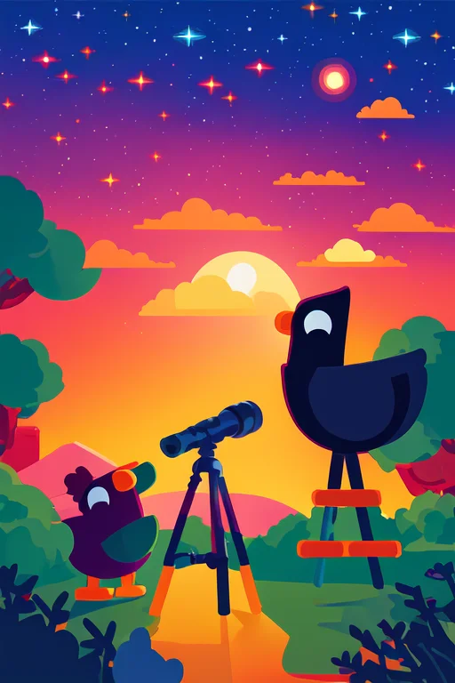 Loras1-kurzgesagtdreamlike-0000081, Starry,bird,kurzgesagt B...