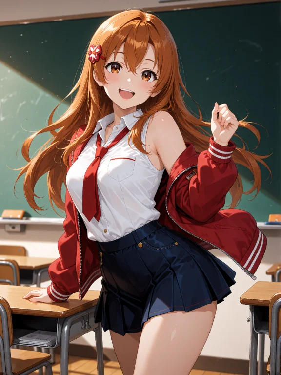 A Vibrant Anime Key Visual Featuring Honoka Another From The...
