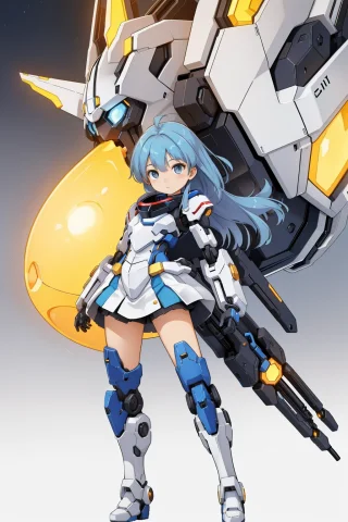 1girl, Lorakarukanv10.7 Karukan Monjya , Mecha, Digital Art... — Stable Diffusion AI Prompt: 1girl, karukan \ (monjya\) , mecha, Digital art, "The Engram of Development", G...