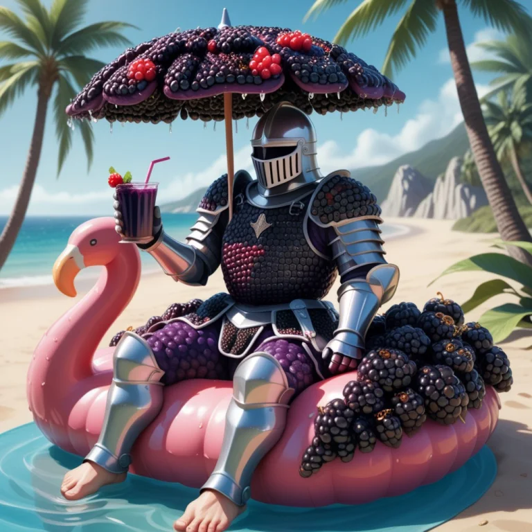 Blackberryworld, A Massive Medieval Knight Whose Entire Plat...