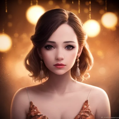 Dreamlikeart, This Portrait Is Of A Beautiful Young Woman On... — Stable Diffusion AI Prompt: dreamlikeart, This portrait is of a beautiful young woman on New Year's Eve, as...
