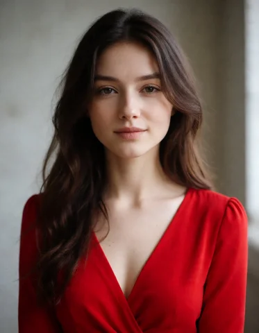 Beautiful Woman, Red Dress — Stable Diffusion AI Prompt: beautiful woman, red dress
