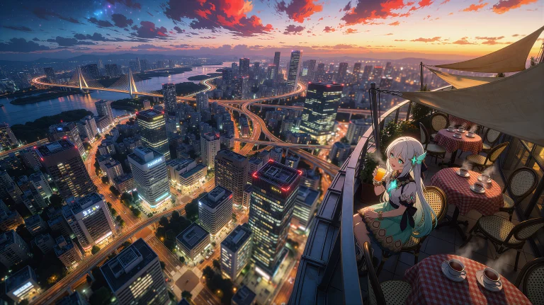 In The Lower Right Corner Of The Picture Is A Terrace Of A S...