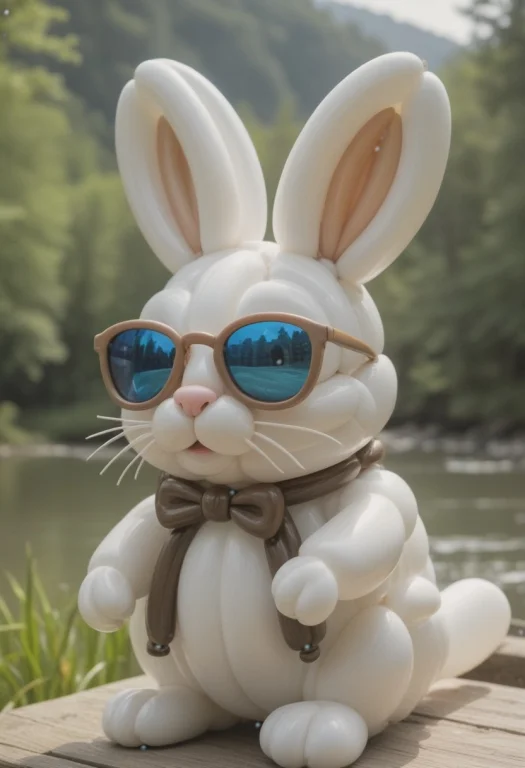 Close Up2.0, Rabbit, Hat, Sunglasses, Holding, Book, Made Fr...
