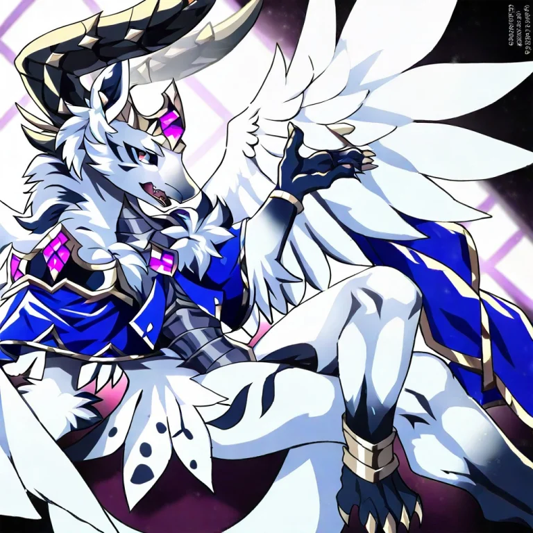 Bademus, Dragon, Furry, Wings, Furry Male, Horns, Feathered...