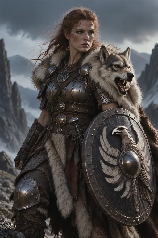 Darkfantasy Style, A Cinematic Photorealistic Wide Shot Of A...