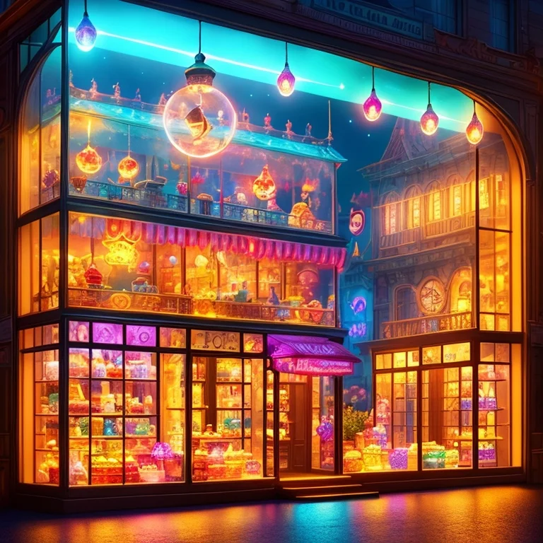 Cute Glass Box Floating Magically In The Air Containing A Ge...