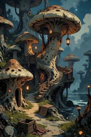 Nature, Create A Detailed, Atmospheric Digital Illustration... — Stable Diffusion AI Prompt: nature, Create a detailed, atmospheric digital illustration in the painterly sty...