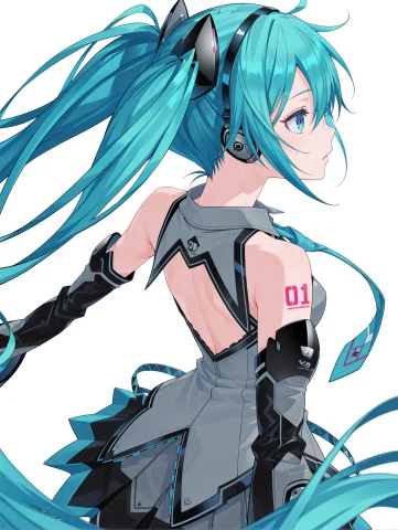 Masterpiece,best Quality,newest, Solo,1girl, Loramm2014mikui... — SDXL AI Prompt: masterpiece,best quality,newest, solo,1girl, ,m_headset, m_miku,aqua hair,aqua e...
