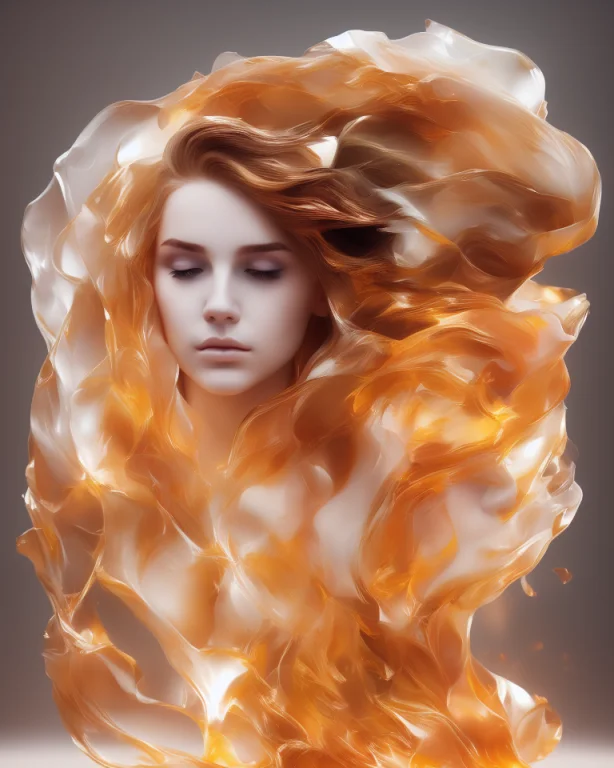 Style Of Ohwx, 8k Portrait Of Beautiful Young Woman With Bro...