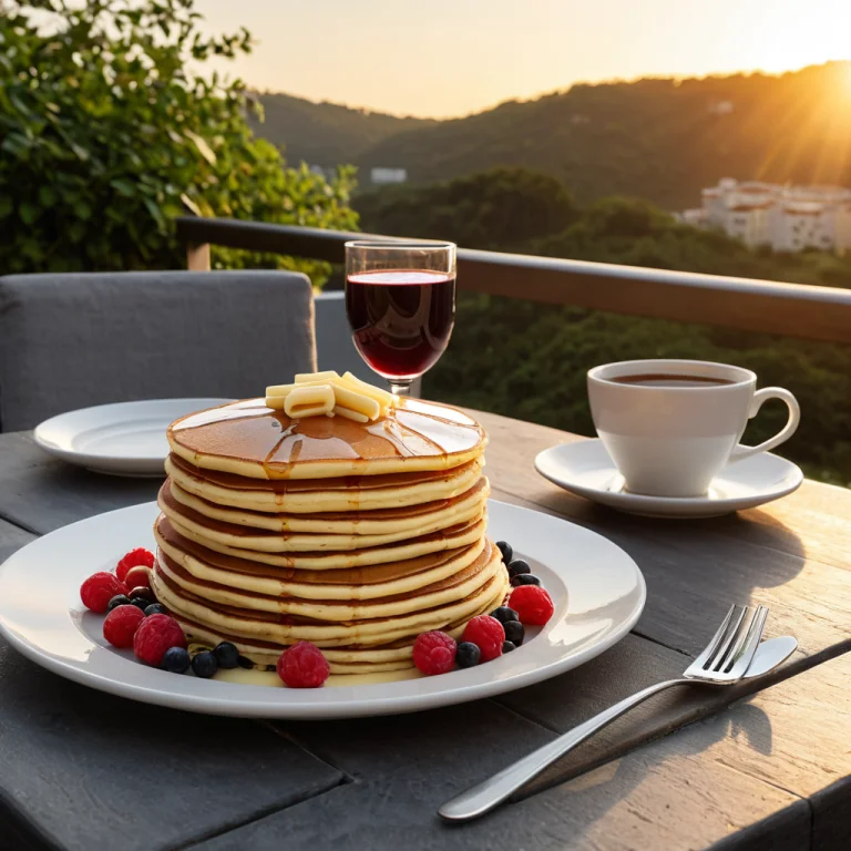 Foodsunriseterrace, Product Photography Of A Stack Of Pancak...