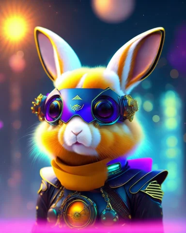 A Solar Punk Cute Avatar In A Futuristic World. Rabbit Japan... — Stable Diffusion AI Prompt: a solar punk cute avatar in a futuristic world. Rabbit japanese kawaii style.