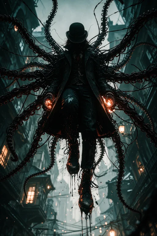 Ta86inkriot, Thin Black Outlines, A Dark, Atmospheric Style,...