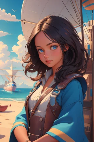 1girl, Lorastarmilk1, Chalk Painting, Digital Painting, Vray... — Stable Diffusion AI Prompt: 1girl, , Chalk painting, Digital painting, VRay, upper body shot of a Delightful...