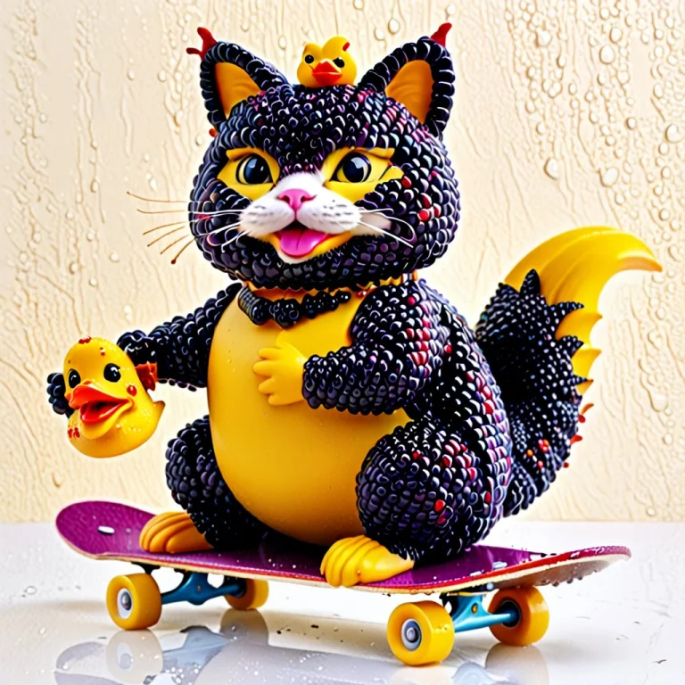 Blackberryworld, Masterpiece, Fat Cat Sitting On A Toilet Ea...