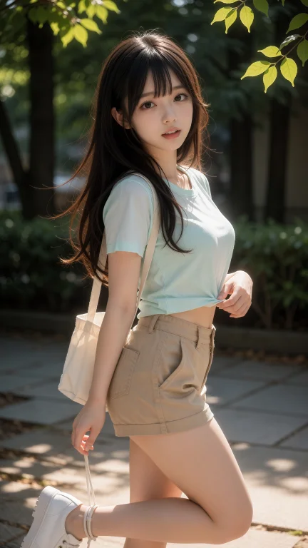 竹川萤,高清写实风格、细节锐利、肌肤纹理逼真、光影柔美、超高...