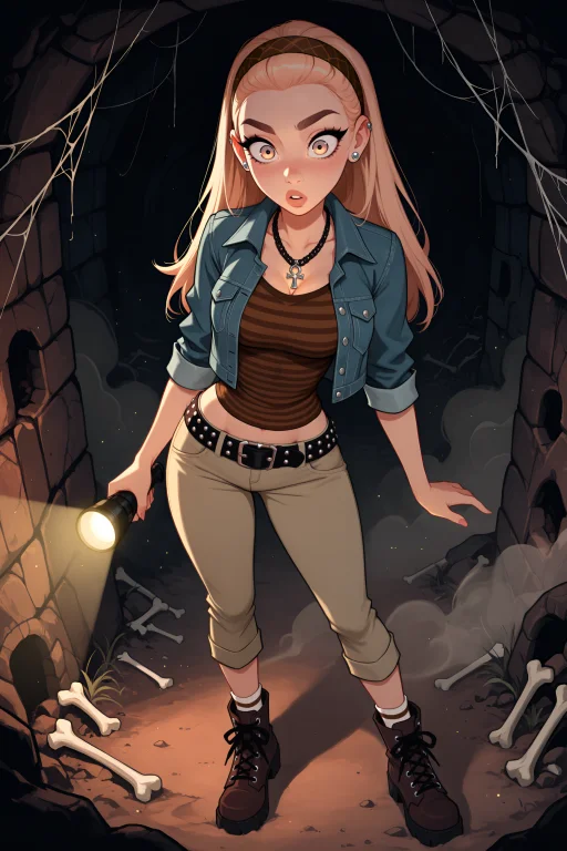 Best Quality, Toon Style, Cartoon, Dark Background, Undergro...