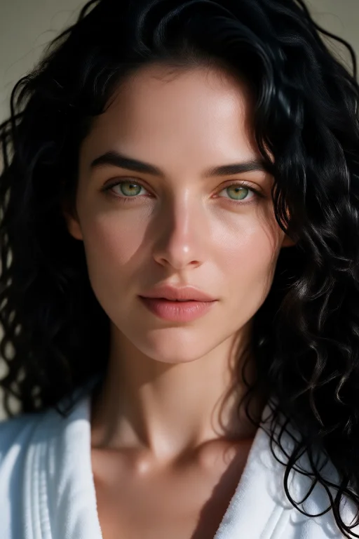 Ap03zozzona - V4, Extreme Close-up Portrait, The Womans Face...
