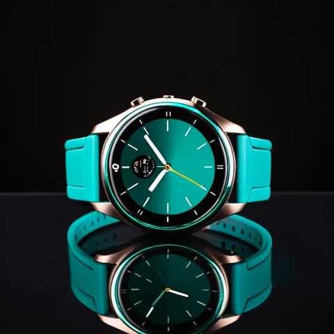 Loratech2metallictealv10.80, Techteal, A Smartwatch With A M... — SDXL AI Prompt: , techteal, a smartwatch with a metallic teal finish on a dark backdrop, cool sl...