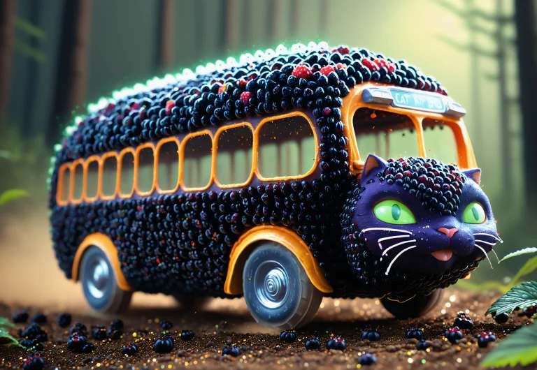 Lazypos, Blackberryworld Cat Bus, Running Along The Dirt Roa...