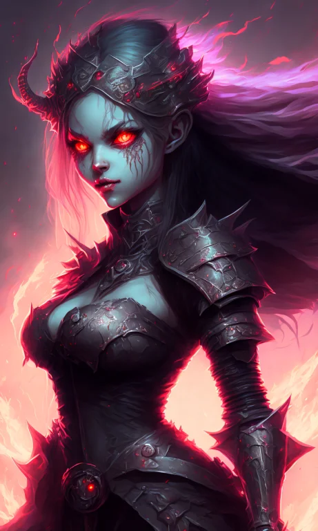 Portrait Of A Cute Ghst-3000, Detailed, Ghost Girl, Demon Gi...