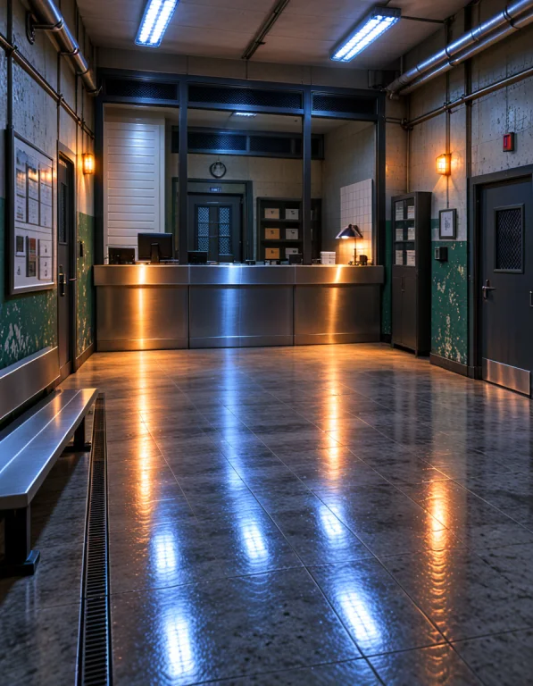 W0m3ns Pr1s0n, Photorealistic, Empty Womens Penitentiary Int...