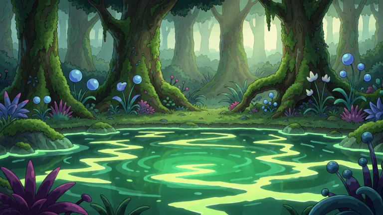 Rckandmrty7, A Serene, Animated Forest Clearing Features A G...