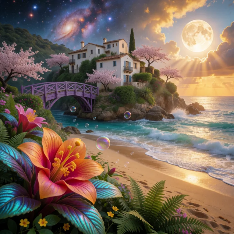 Hyper-realistic Cinematic Photography Of A Magical Coastal L...