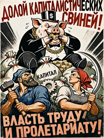 L3n0v0, A Bold, Dynamic Early 1930s Soviet Russian Propagand... — Stable Diffusion AI Prompt: l3n0v0, A bold, dynamic early 1930s Soviet Russian propaganda poster in the cons...