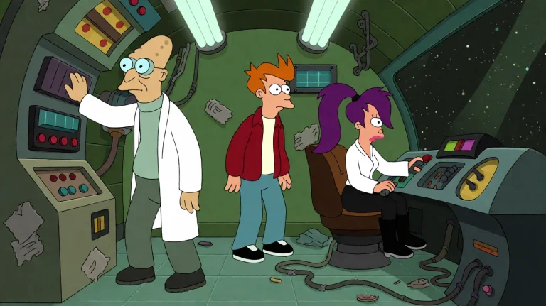 Ftrmssn9, Inside A Cluttered, Green-hued Spaceship Cockpit,...