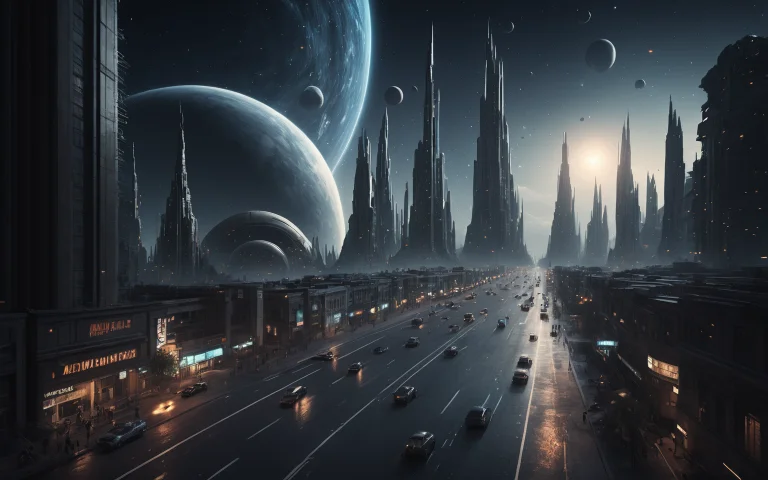 Cinematic Film Still,, Space Landscape,lorablack Hole0.0,cos...