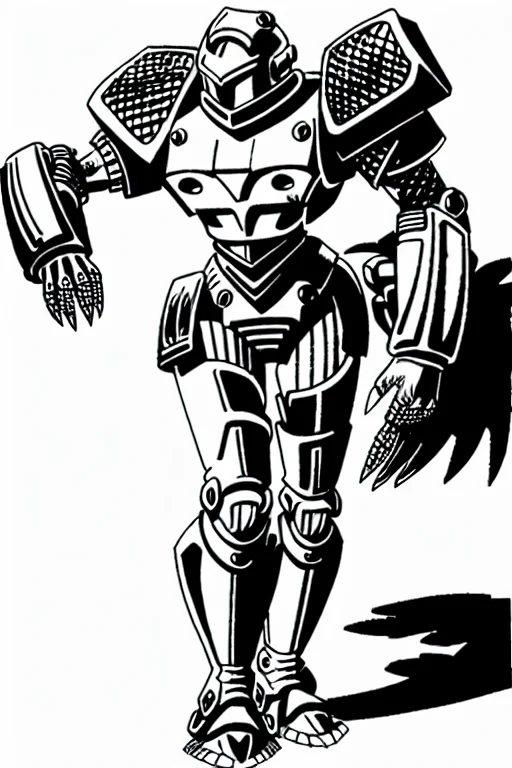 Alloldrpgarts1 A Woman In A Mecha Armor
