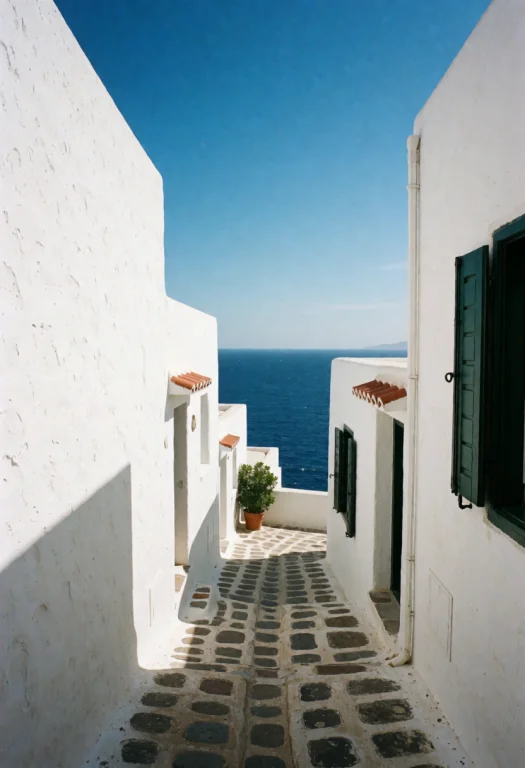 Photorealistic Architectural Photography, A Narrow Descendin...