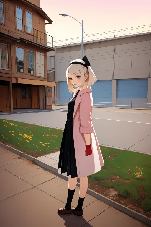 1girl, Loranikorashi-kav10.8 Nikorashi Ka Style, Figurativis...