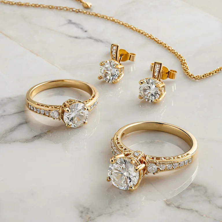 Jewelrymarblegold, Product Photography Of A Pair Of Drop Ear...