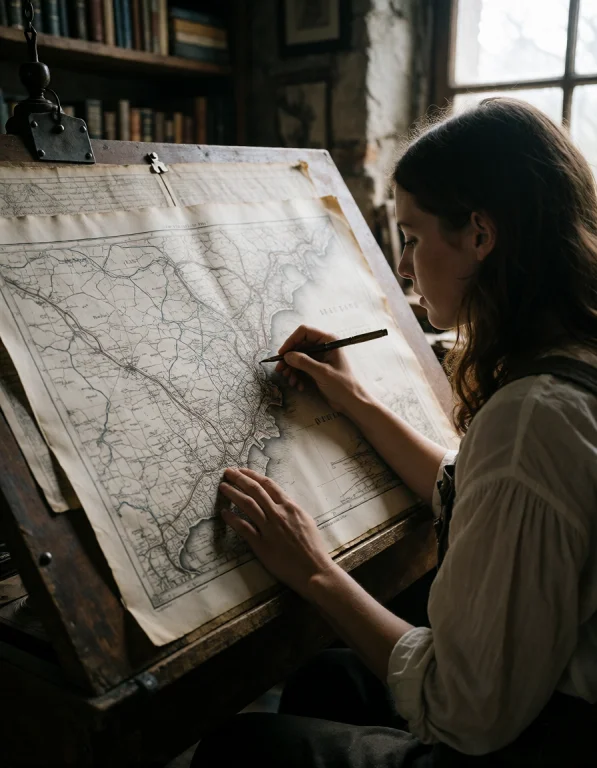 Create A Photorealistic Scene Centered On A Woman Clearly In...