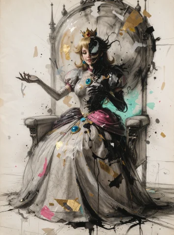 Style Medium Experimental Fine-art Mixed-media Illustration... — Stable Diffusion AI Prompt: **Style & medium:** Experimental fine-art mixed-media illustration combining **e...