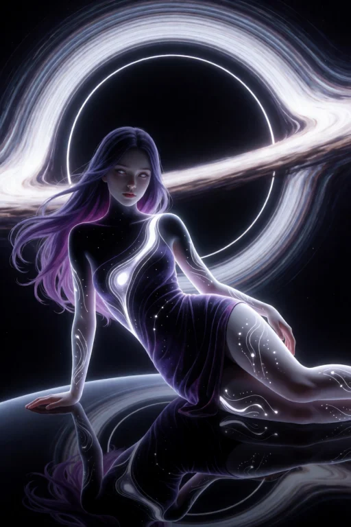 Beauty, Solo, Black Hole Elemental Maiden, Deep Void-black S...
