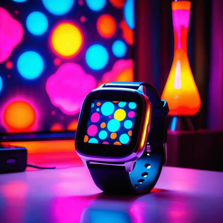 Loratech2lavalampv10.80, Techlavalamp, A Smartwatch In Front...