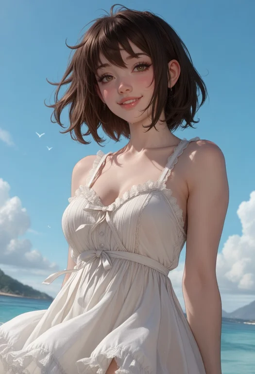,masterpiece, Best Quality, Score9, Highres, Sundress, 1girl...