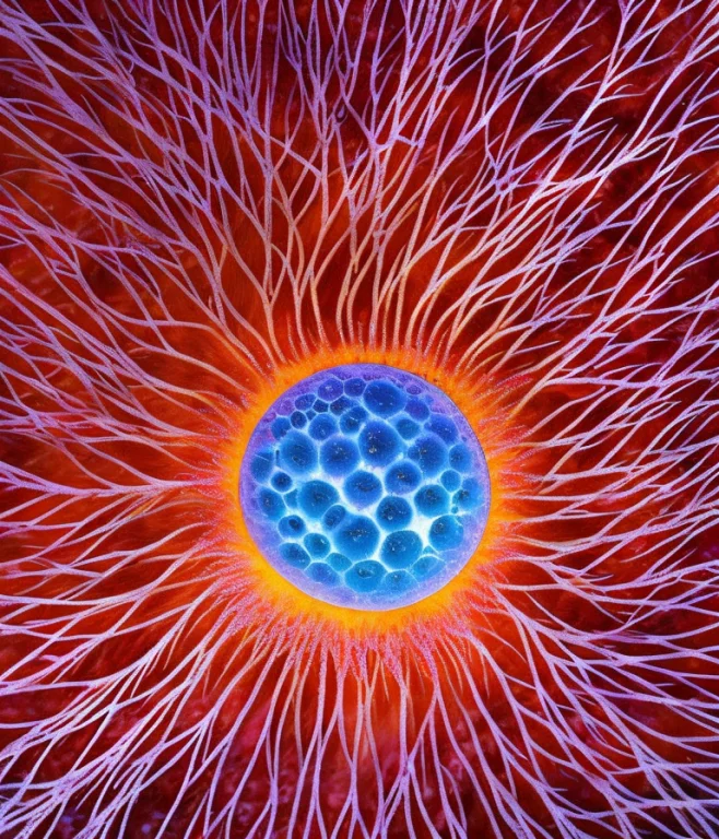 Chv3smacro, A Painterly Close Up Of A Bubble Forming Into Ic...