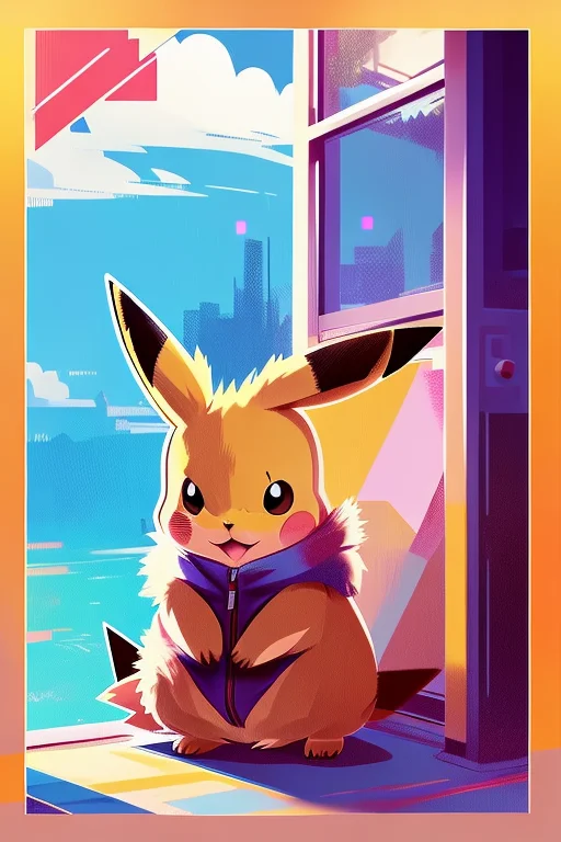 Image Of Pikachu From Pokemon, Round Fluffy Very Furry Chara...