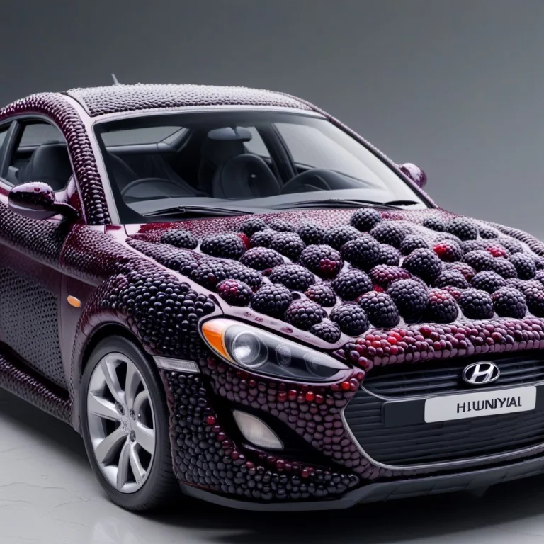 Blackberryworld, A Hyundai Tiburon Fully Made Out Of Blackbe...