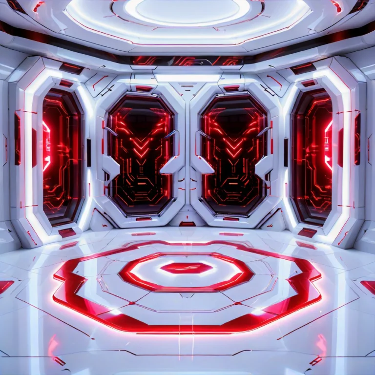 Humor Futurist Form, Transformed Into A Sleek High-tech Worl...