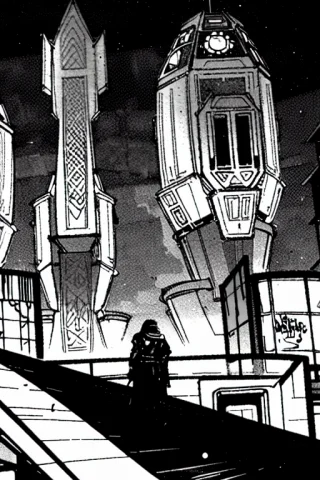 Alloldrpgarts1 A Man In A Armor In A Dark Scifi City — Stable Diffusion AI Prompt: AllOldRPGArtS1 a man in a armor in a dark scifi city