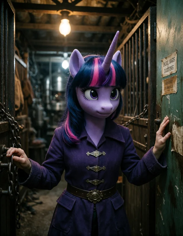 Capture A Photorealistic Scene Centered On Twilight Sparkle,...