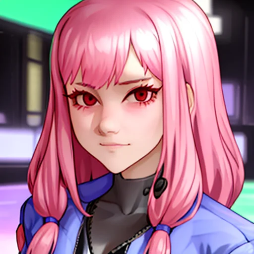 A A Portrait Of Girl In In Cyberpunk Jacket, Kairuno