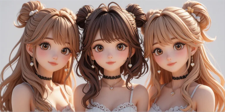 Mmdinspired Celshaded Anime Idol In 3d Gorgeous, Cute, Prett...