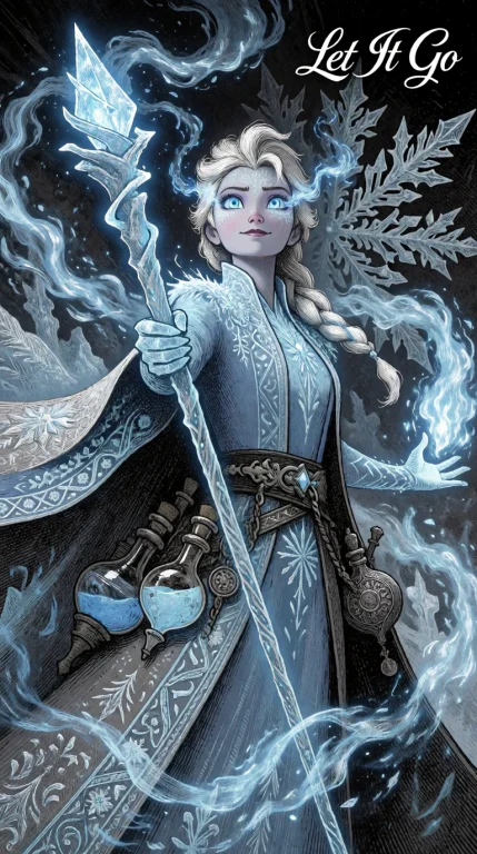 Subject And Action A Reimagined Elsa From Frozen As A Powerf...